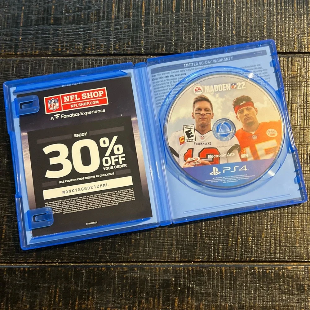 PS4 Madden NFL 22 Sony PlayStation 4 video game